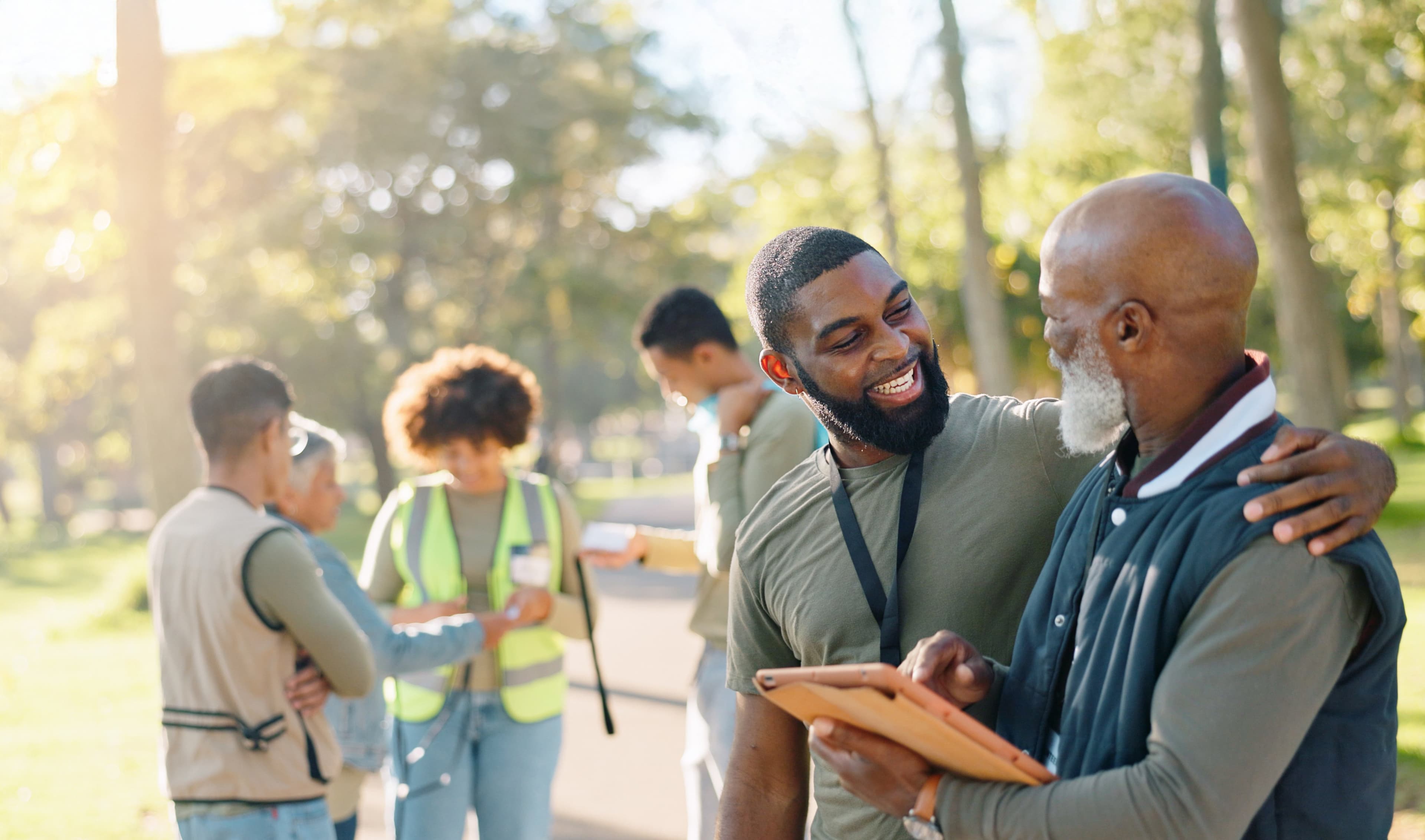 The Giver Army in action — volunteers serving their community